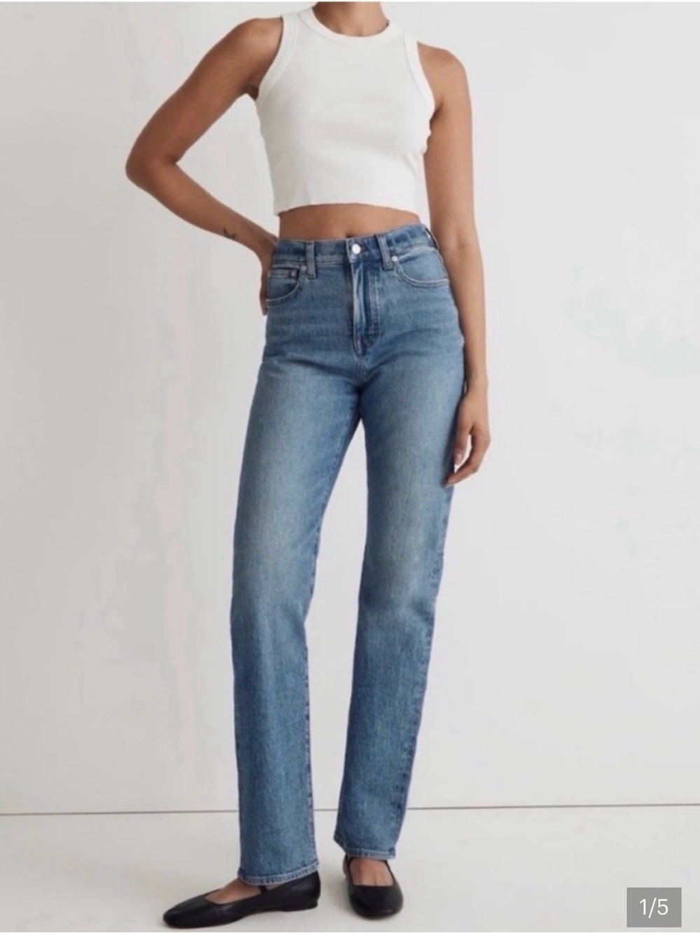 Madewell 90’s Straight High Rise Jean Size 27